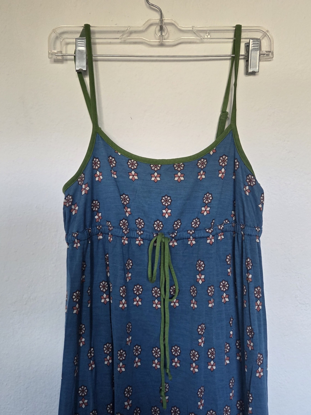 Vintage Y2K Juicy Couture "Jackie" Floral Maxi Dress Blue & Green Size Small